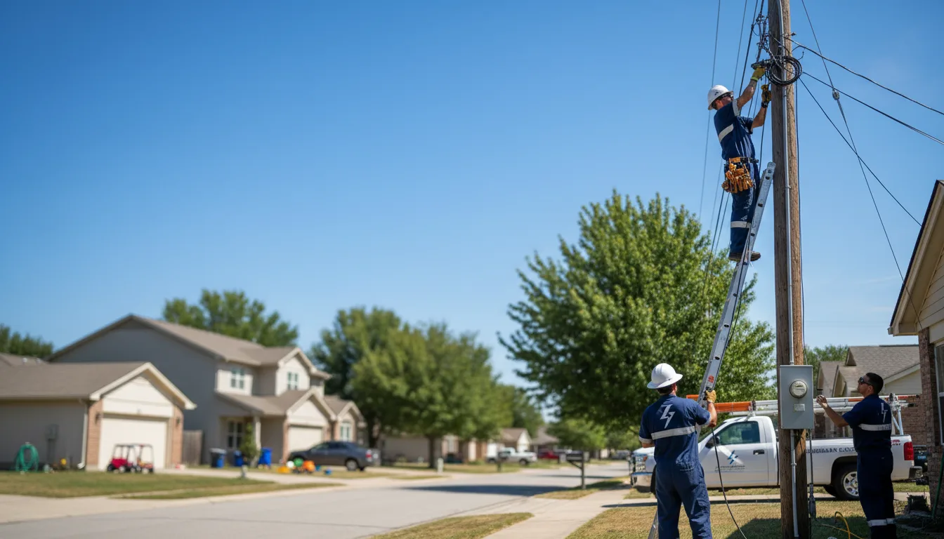 Residential electrician providing installation services in Breaux Bridge, LA